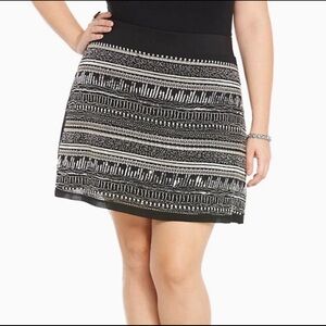 Torrid Beaded Sequin Mini Skirt